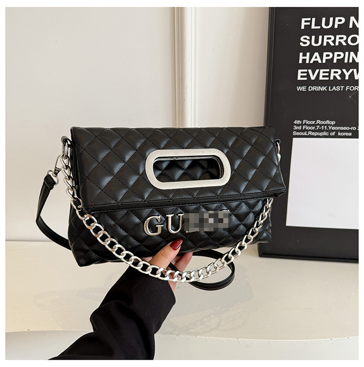 Moda cadena rombo axila bolso femenino comercio exterior nuevo nicho bolso plegable temperamento bandolera de un solo hombro