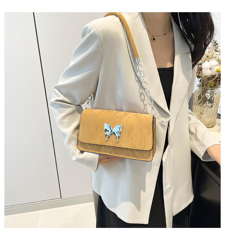 Modische und einfache Schleife Handheld Unterarm Damen 2024 Neue Stil Kette Mode Single Schulter Pendler Kleine Quadrat_voghion.com