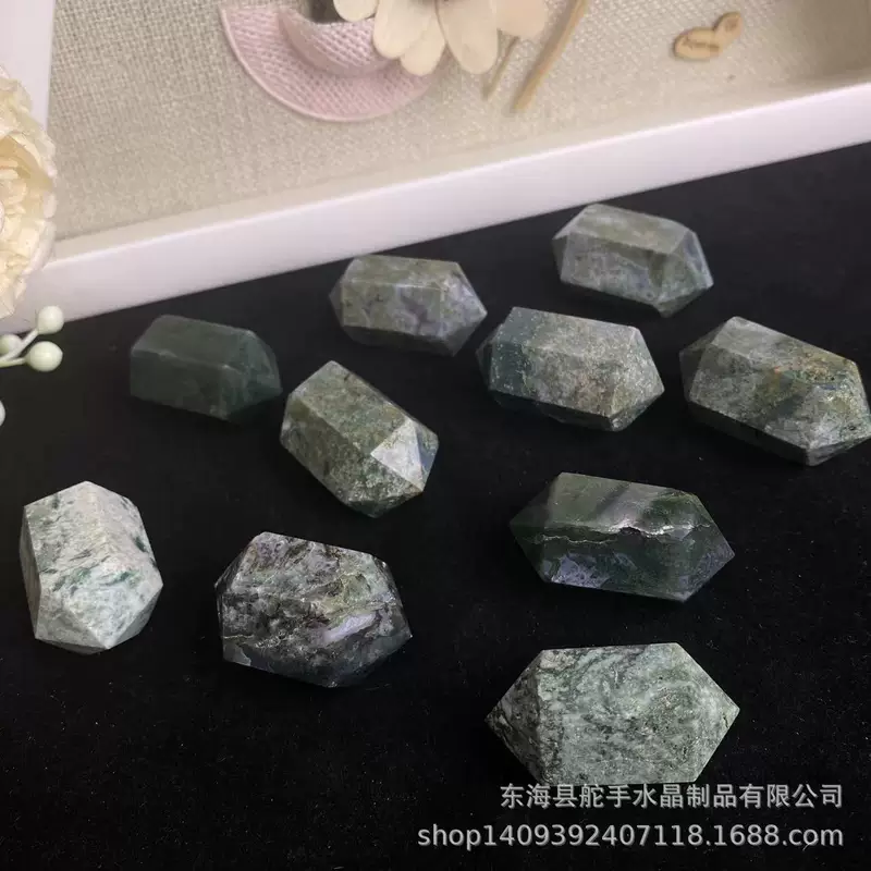 Agate natural water, natural ore for pillar, decorations for office, accessory