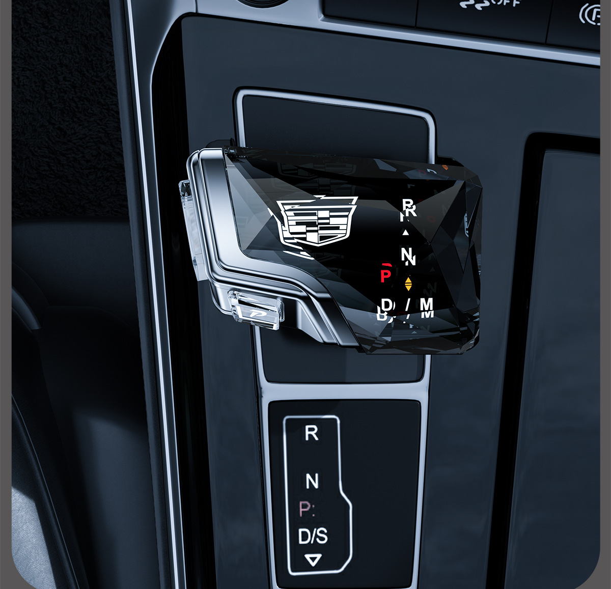 Suitable for Cadillac Ct5 Ct6 Xt5 Xt4 Xt6 Crystal Gear Shift Knob Modification for Aircraft and Yacht Style Gear Shift Head