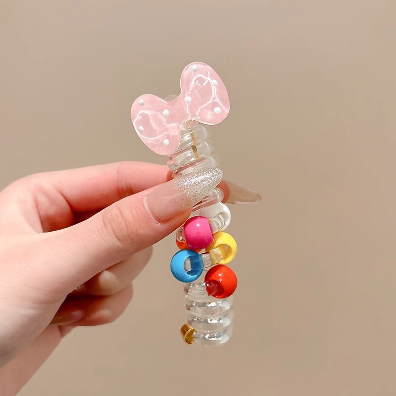 El cable telefónico de cinco puntas de estrella de alta burbuja trenzada de cabello de cola de caballo cuerda de cabello trenzada de correa de correa dulce punto de onda tocado