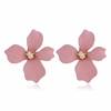 Fresh spray paint, fashionable earrings, European style, South Korea, flowered, bright catchy style, Korean style, wholesale