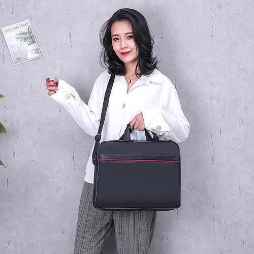 Cross-border business laptop bag gift wholesale printable logo conference briefcase business trip commuting shoulder bag