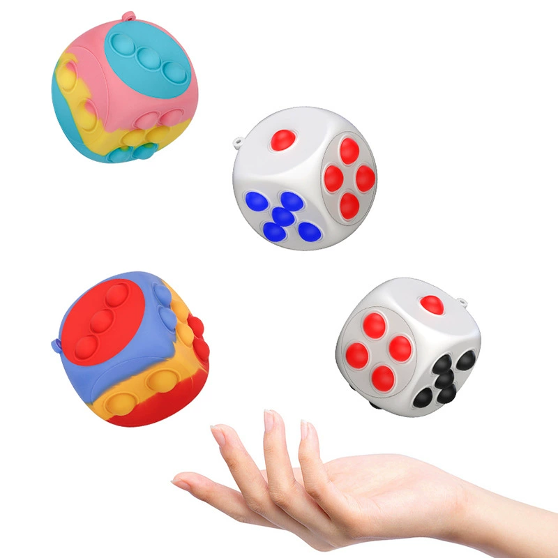 Новый силиконовый декомпрессионный мяч кубик кубика Рубика Пионер грызунов нажимает на шары для волос