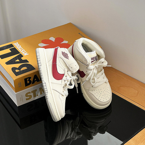 Xiameng children's shoes  autumn new children's color matching high-top trendy sneakers girls' sports shoes boys' casual shoes