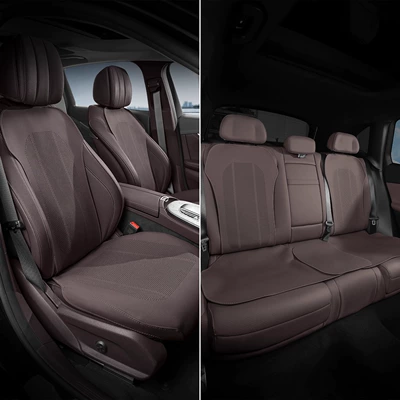 Seat cushion, seat cover, Cushion Full-Cover Seat Cover - surround-model-mocha-brown-one-front-seat-cushion
