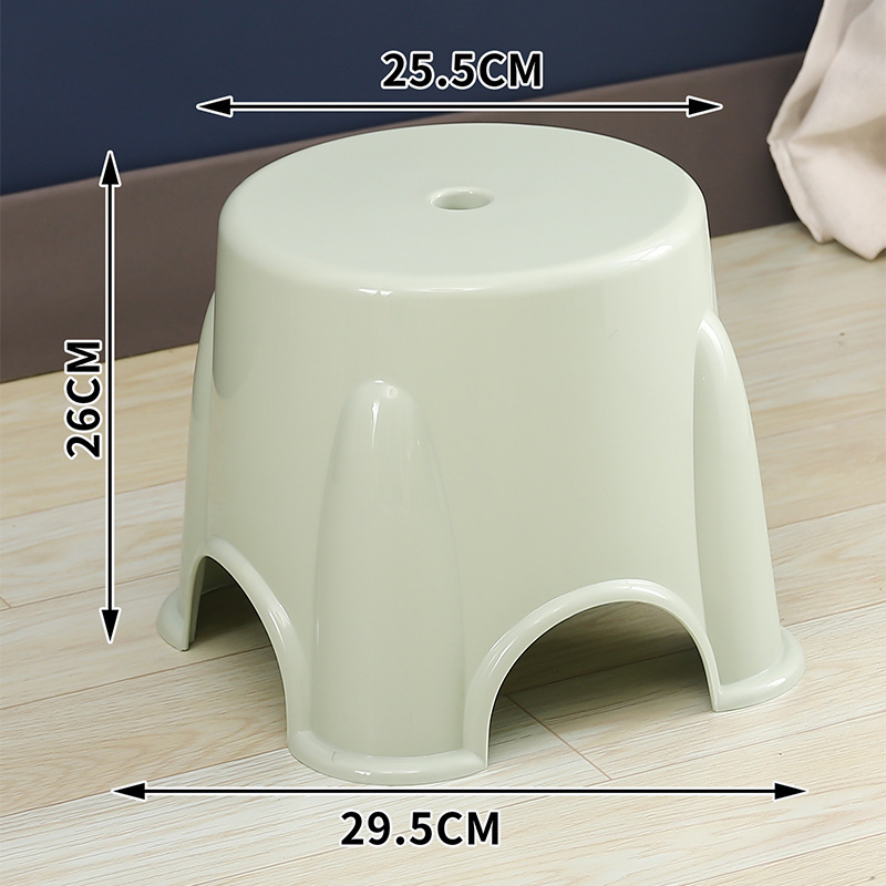 塑料凳子加厚小板凳熟胶家用儿童矮凳浴室茶几换鞋凳椅子大人新品|undefined