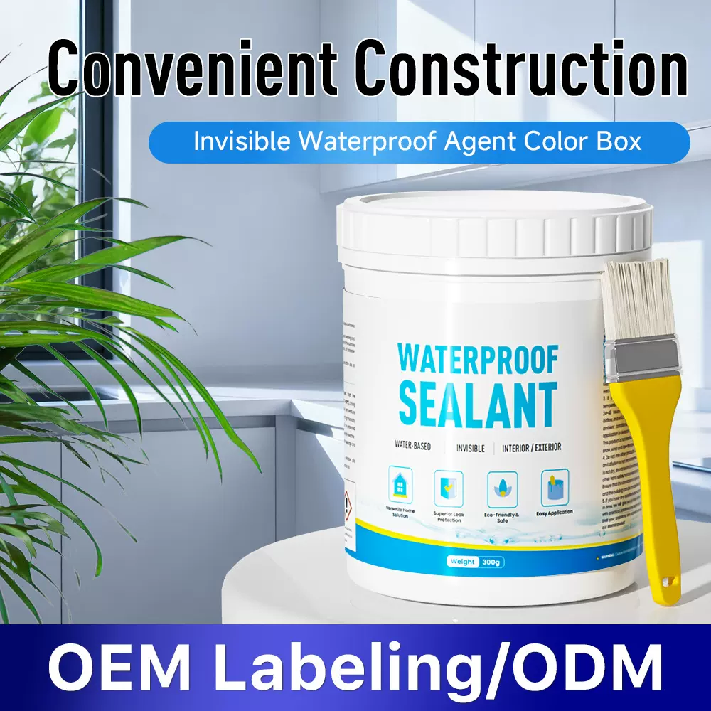 亚马逊货源防水涂料屋顶防水胶液体墙渗水防潮卫生间透明防水涂料