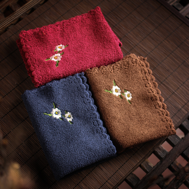 Estilo japonés algodón de lino toalla de té paño de té absorbente espesado Zen mantel ceremonia del té mesa de té trapo personalizable logo
