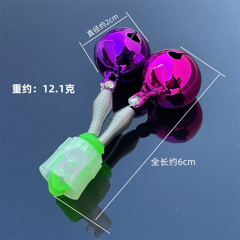 Clip spirale cloche en cuivre coloré 20#