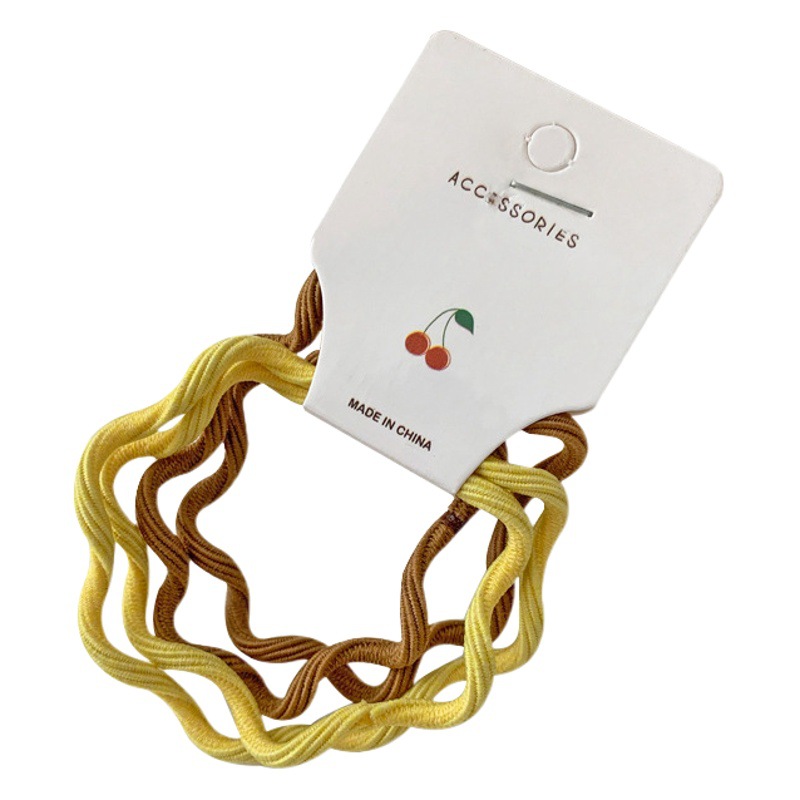 Japonés color caramelo no duele banda de pelo lindo todo-fósforo cuerda de pelo de alta banda de goma elástica Cola de Caballo cuerda de pelo accesorios para el cabello al por mayor