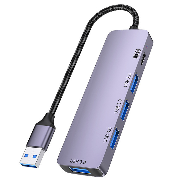 Manufacturer's Five-In-One Typec Hub USB Hub One-To-Four Laptop Tablet Computer Splitter Multi-Interface