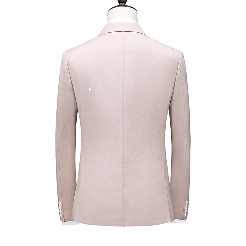 Men's Clothing promotion of men's large size suits three piece suits double breasted solid color suits business formal wear wholesale_voghion.com