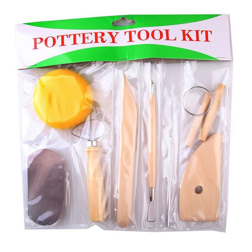 Clay sculpture eight-piece set children's handmade clay sculpture cutting tools ceramic sculpture knife art repair wooden ceramic knife
