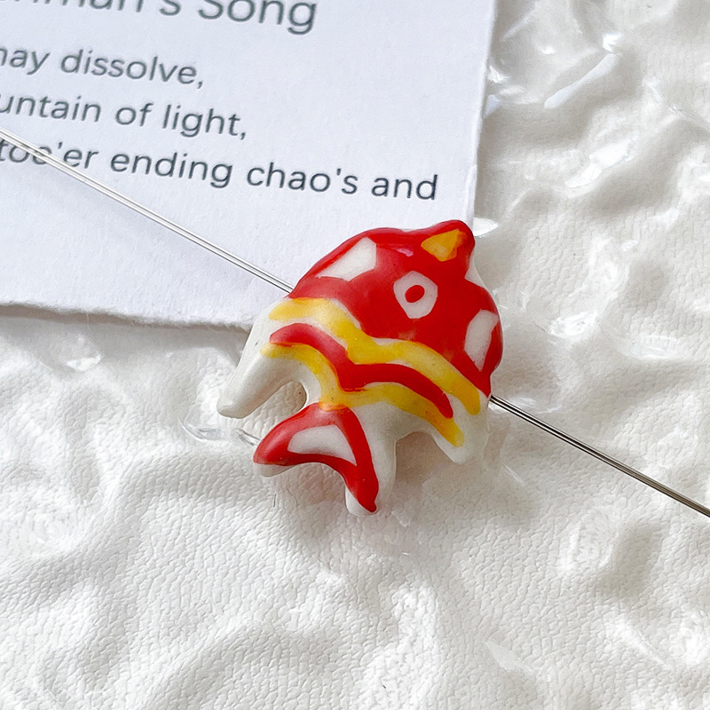 5g Weight Pendant Jewelry Making Type DIY Jewelry Accessories Classification 1 Piece Quantity ceramics Material Fish Pattern Simple Style, IG Style Style 1 Piece Ceramics Fish DIY Jewelry Accessories Pendant 10