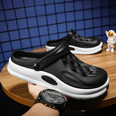 洞洞鞋男夏外穿ins潮男士沙灘鞋學生懶人半拖大頭涼拖鞋手術鞋男