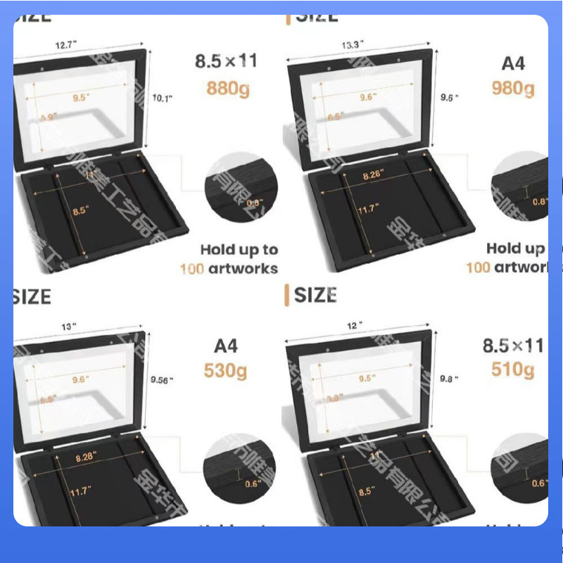 翻盖相框跨境A3A48.5x11儿童艺术框画储存KidsArt磁吸画框