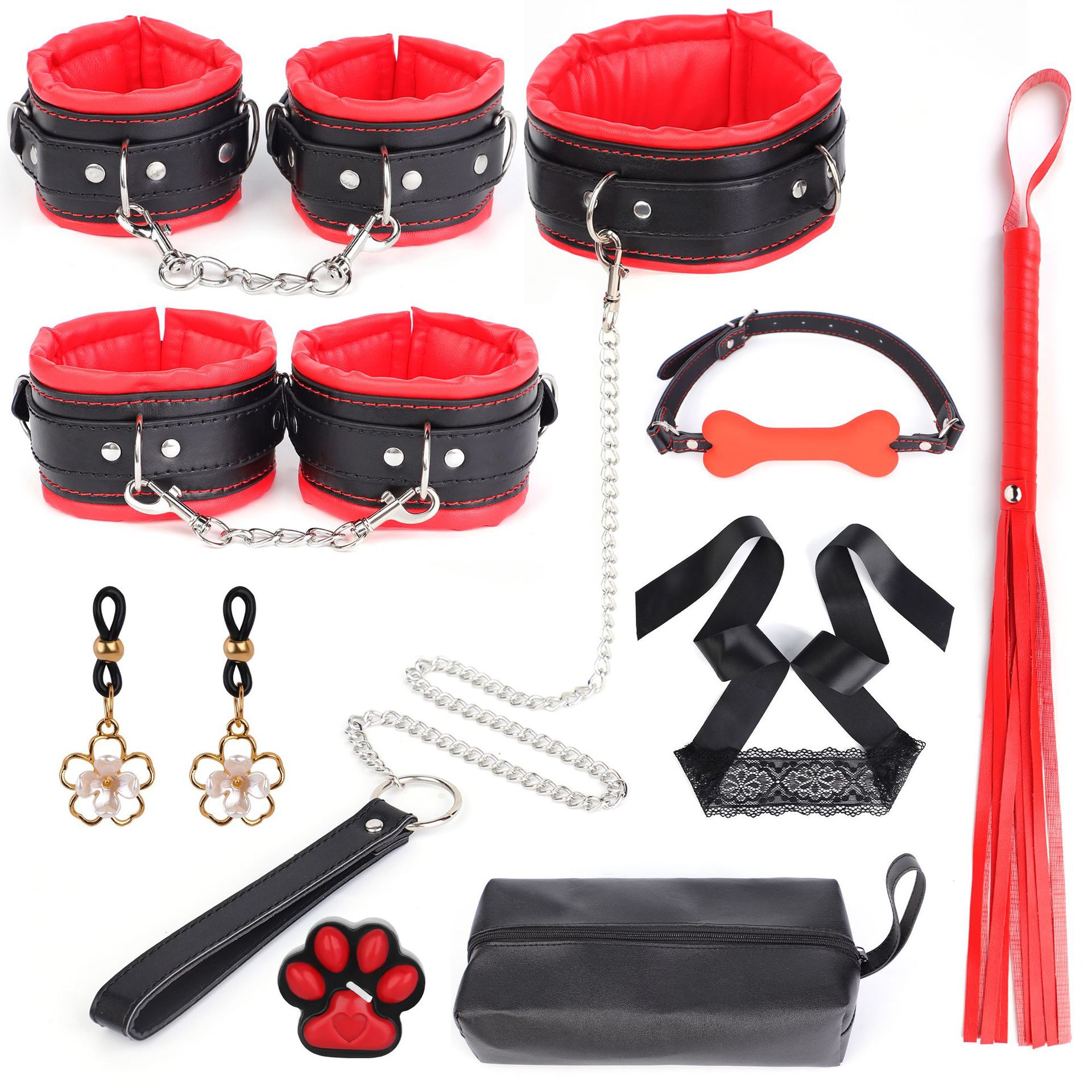 검정색과 빨간색 스펀지 세트