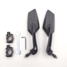 跨境新山地自行车后视镜折叠车高清平面反光镜倒车镜单车骑行配件