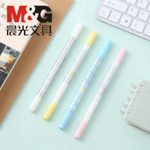 Chenguang Double-Head Erasable Rewriter Miffy FSPX0802 TSPX0801 Pure Blue Office Pen with Excellent Durability