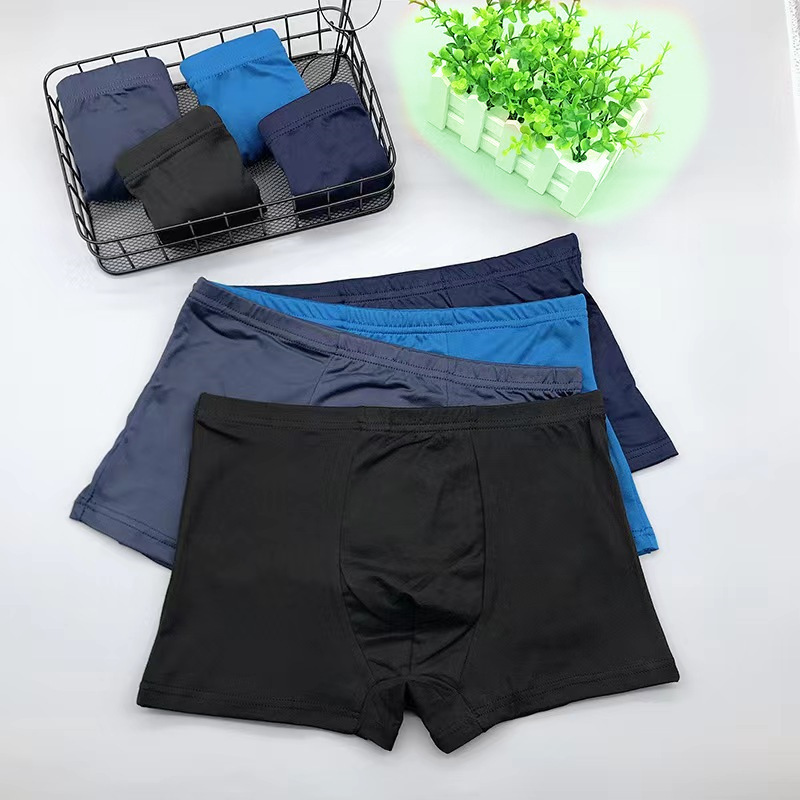 Men's Boxer Briefs, Cheap Solid Color Underwear, Street Vendor 5-Yuan Model Briefs, Shorts, Wholesale from Manufacturer
