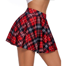 K 96315 Plaid Pleated Skirt ���Ӱ��ް���ȹ�羳����ͨ����