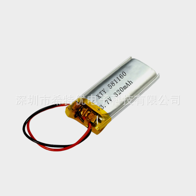 供应行车记录仪电池 聚合物锂电池581160PL/320MAH