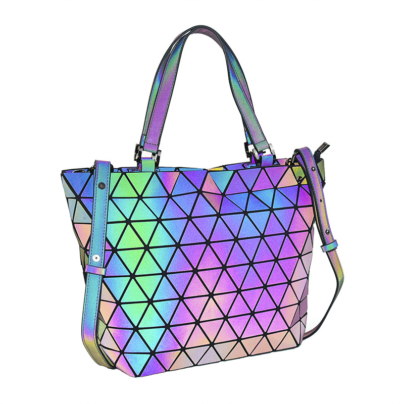 Borsa a tracolla geometrica luminosa donna borsa a secchiello_voghion.com