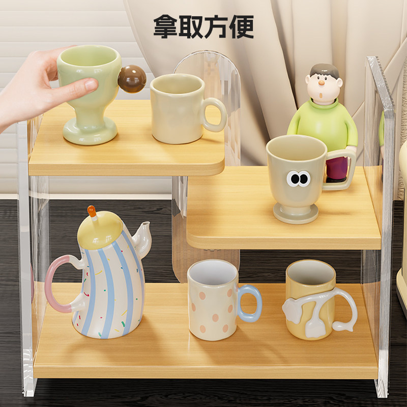 Organizador Multinivel de Tazas de Mesa para Entrada y Comedor image 2