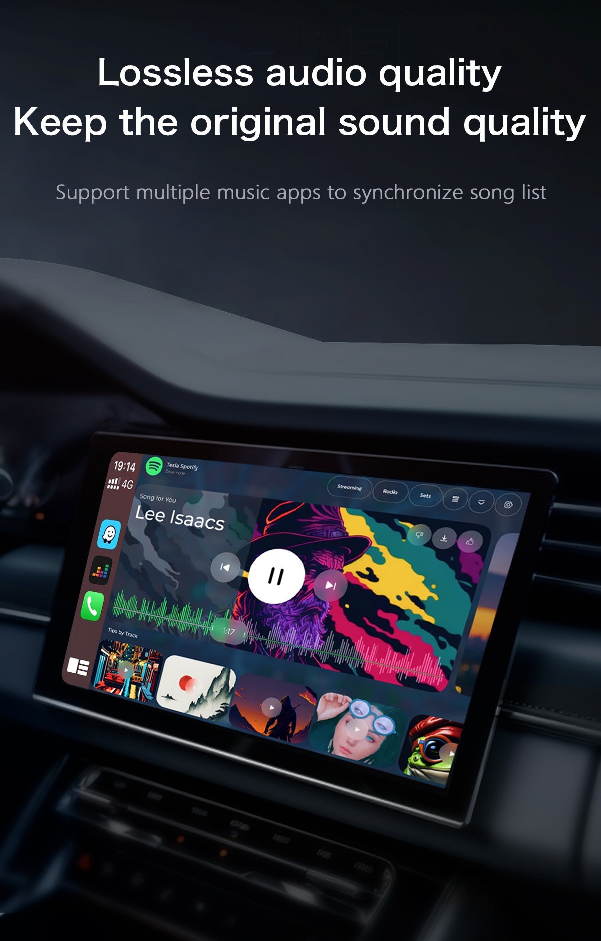 Cross-border wireless carplay box car navigation carplay adapter upgrade Android video box dual WiFi