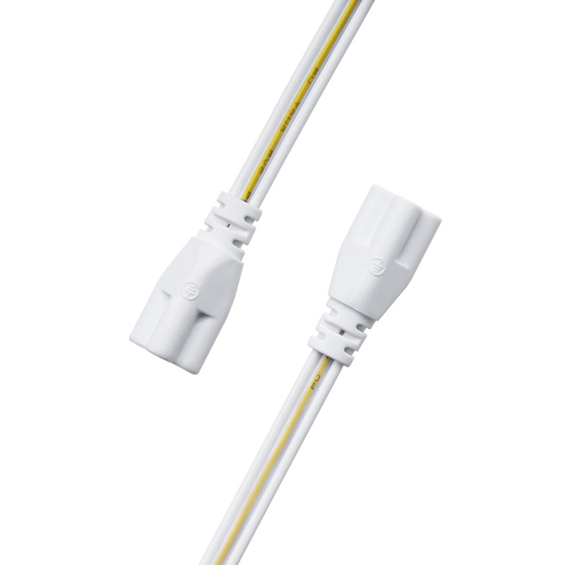 Wholesale T4T5T8 fluorescent light connection line integrated light tube bracket T5 fluorescent light double head extension cord power cord