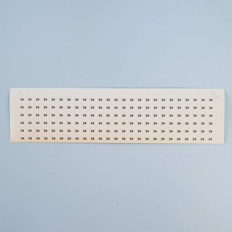 サークル番号デジタルステッカー透明黒字サイズデジタルライブラウンドpvc 5mmステッカーリングブレスレット|undefined