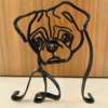 Cross -border new product METAL DOG PROCESS dog personalized animal metal sculpture ornaments