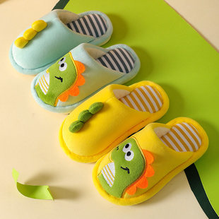 Cartoon children's cotton slippers autumn and winter girls' cute baby slippers indoor soft bottom children's baby slippers