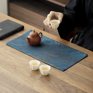 干泡台茶席垫子宋代美学桌布新中式禅意桌旗茶旗茶台茶艺高端防水