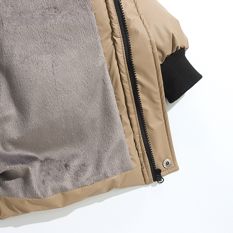 Varm vinterjacka för barn med huva och bomullsfoder_voghion.com