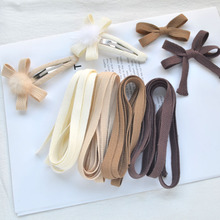 1CM哑光棉质机织人字纹绳线带手工布艺发夹材料DIY饰品配件装饰带