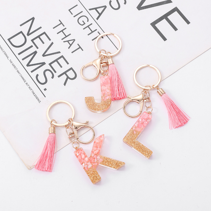 Daily, Party Occasion Sweet Letter Color Block Resin Valentine'S Day Unisex Keychain