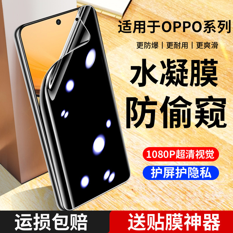 Suitable for Opporeno11 Hydrogel Privacy Film Reno2Z/Reno5Pro/Reno6/Reno7Se/Reno14