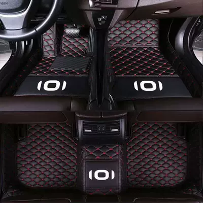 Modelə uyğun ayaqaltı – coverage car floor mats - qiyuan-a05-single-layer-black-with-red-lines