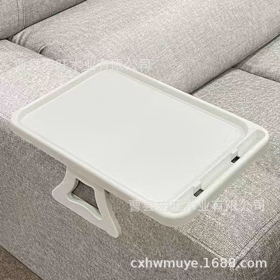 Transfronterizo creativo hogar sofá clip plato de fruta sofá teléfono móvil tableta soporte bandeja de madera merienda multi-función placa