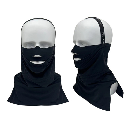 Winter ski riding hood, outdoor warm, full face and neck protection, one-piece thin V-face windproof ski mask equipment