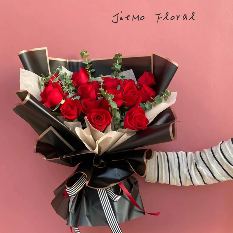 Huaxi Factory Wholesale Cynthia Meet Phnom Penh Ouya Paper Papel de embalaje impermeable Florería Papel de embalaje de ramo de flores