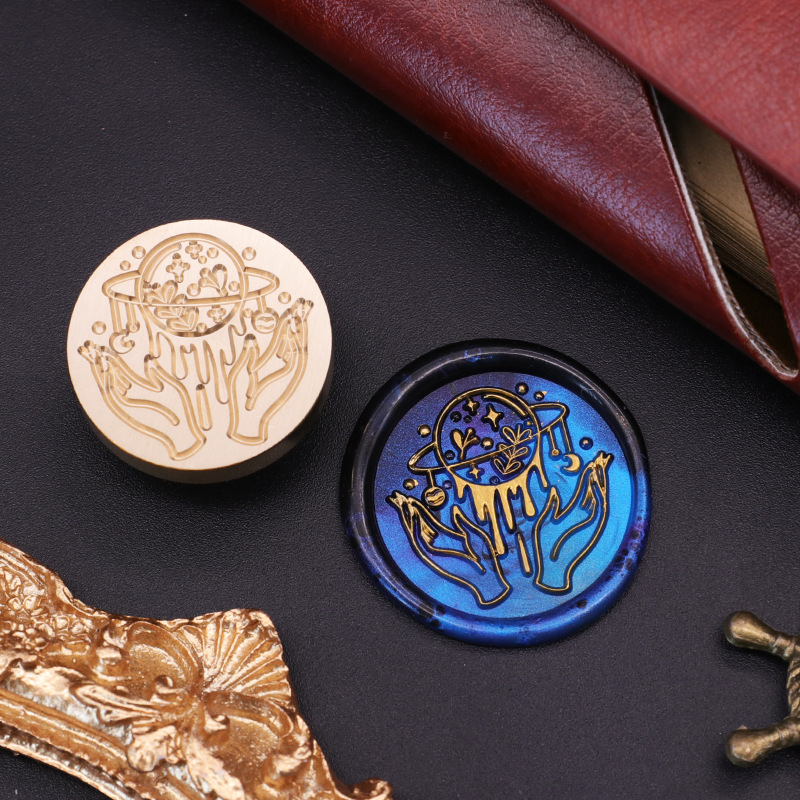 火漆印章頭星空系列請柬銅章學生小清新蠟封禮物DIY手賬個性封印