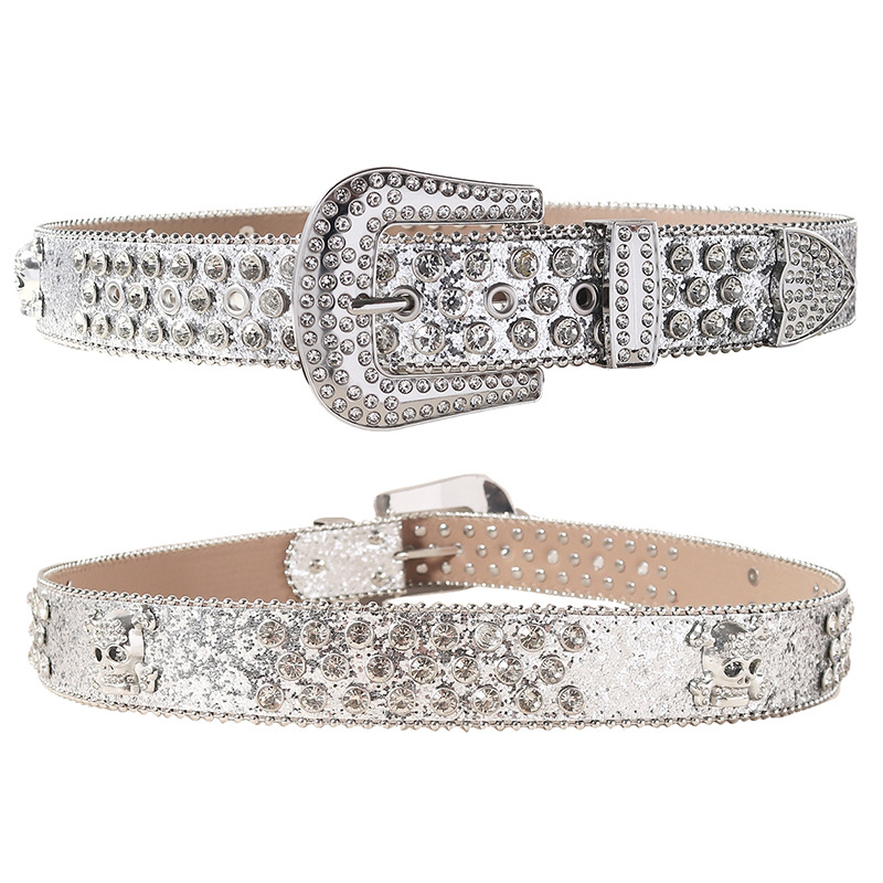 mit Pailletten-Strasssteinen, Herren-Rock-Nachtclub-Persönlichkeitsgürtel, breiter Modetrend-Punk-Internet-Promi-Gürtel für Männer_voghion.com