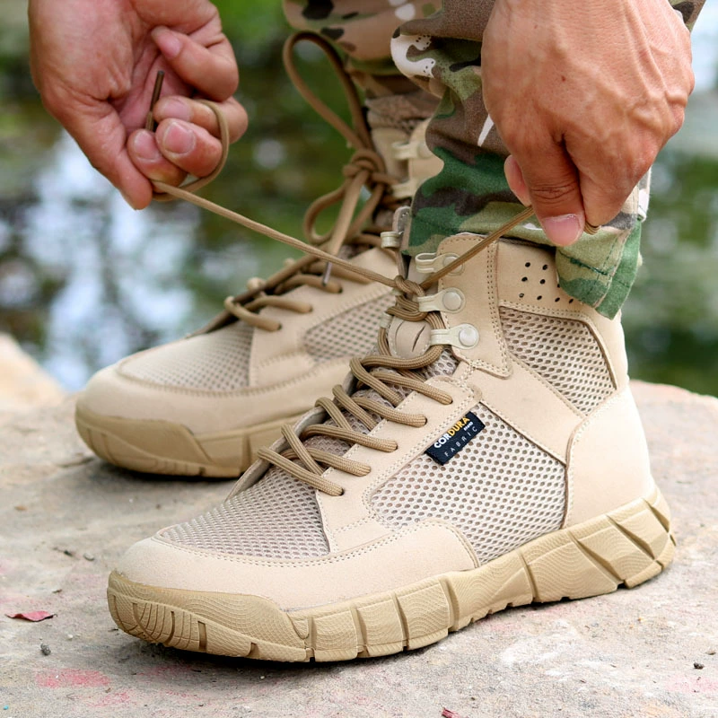 Летние сетчатые тактические ботинки, дышащая тренировочная обувь, мужская уличная походная обувь, спортивная тренировочная обувь, дышащие сверхлегкие армейские ботинки