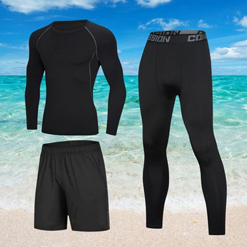 Cross-border large size fat swimsuit suit, men's split full-body long-sleeved pants, sun-protection, quick-drying, warmth, snorkeling, jellyfish diving