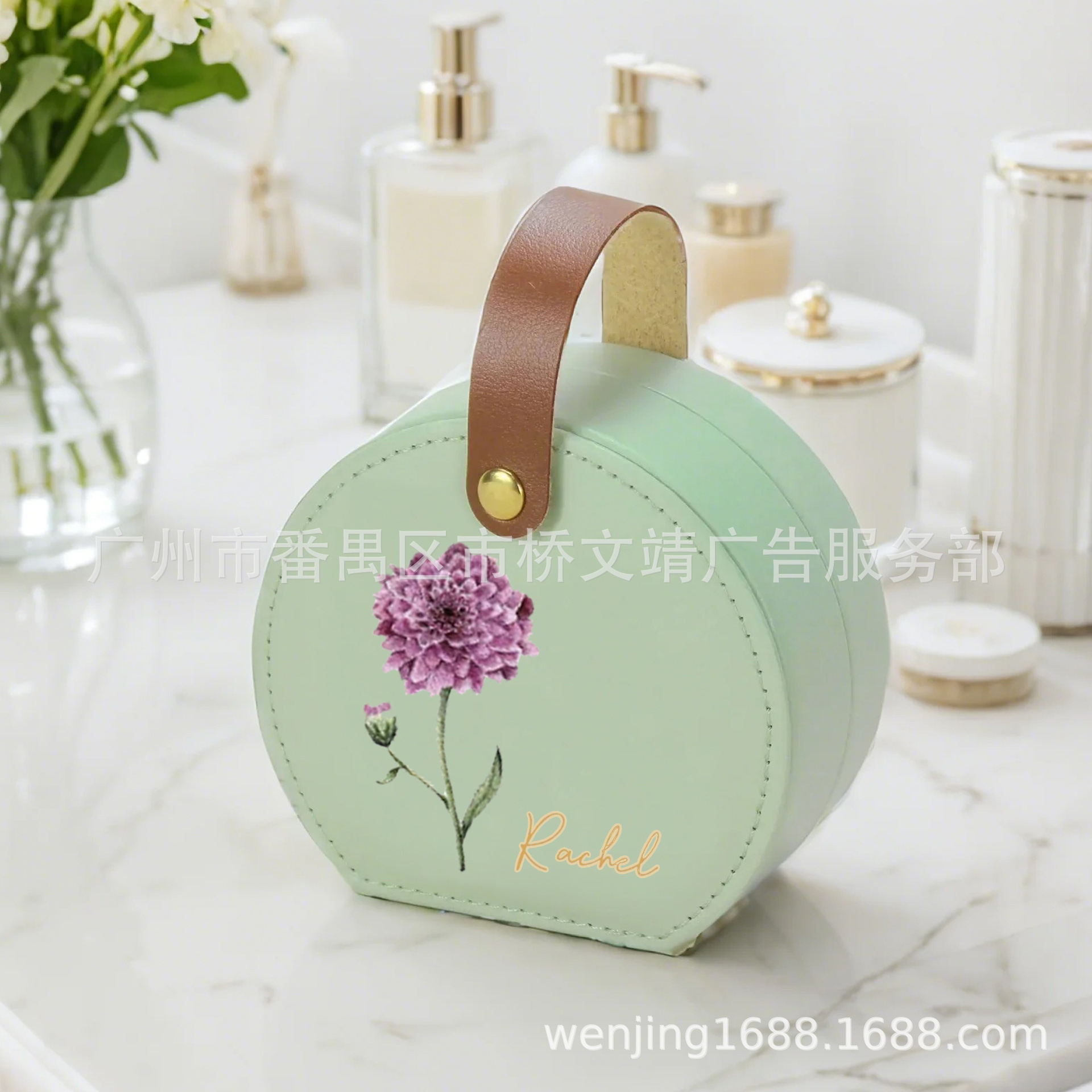 Tragbare Schmuckschatulle für Grenzüberschreitung, DIY-Handtasche, Reise-Schmuckschatulle, Aufbewahrungsbox für Ringe, Halsketten und Ohrringe