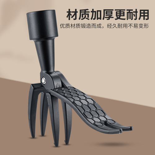 Cross-border new style bend-free standing manual weeding shovel to pull grass root remover garden weed remover root remover