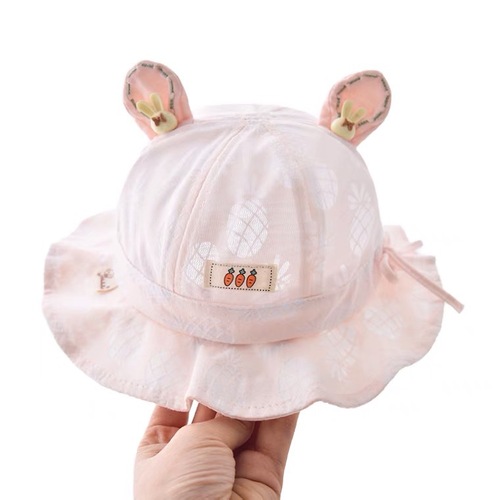 Baby hats  spring and autumn thin sunshade infant fisherman hat spring and summer children's cute male and female baby basin hat